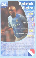 Soccer Sport Card Patrick Vieira, France, Toptrumps Nr. 24 - Trading Cards