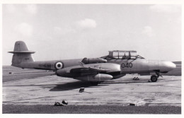 Photo Originale - Airplane - Plane - Aviation - Militaria - Avion  De Chasse Gloster Meteor - Luftfahrt