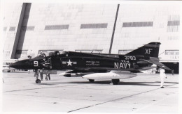 Photo Originale - Airplane - Plane - Aviation - Militaria - Avion F-4J Phantom II VX-4 Black - 1946-....: Ere Moderne
