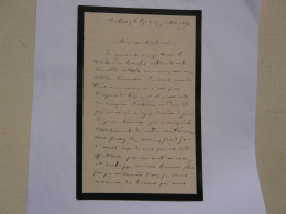 LETTRE AUTOGRAPHE - CORRESPONDANCE Adressée à Mr SARCEY Critique Dramatique - Les Annales 1891 - MORLAAS - Documentos Históricos