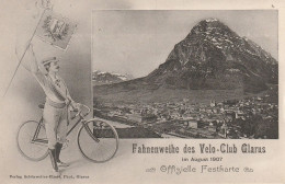 SUISSE - GLARUS - FAHNENWEIHE DES VELO-CLUB - CONSECRATION DU DRAPEAU - BON ETAT - Other & Unclassified