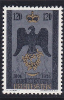 Liechtenstein 1956,cat. Zumstein 291  **.  150e Anniversaire De La Souveraineté. - Ungebraucht