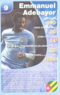 Soccer Sport Card Emmanuel Adebayor, Togo, Toptrumps Nr. 9 - Trading-Karten