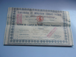 TEINTURERIE ET IMPRESSION CHARLES STEINER (belfort)1943 - Otros & Sin Clasificación