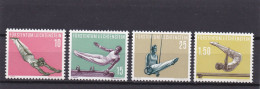 Liechtenstein 1957,cat. Zumstein 297/300  **.  Série Sportive. - Unused Stamps