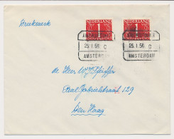 Treinblokstempel : Amersfoort - Amsterdam C 1956 - Ohne Zuordnung