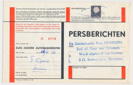Nijmegen 1966 - Persbericht Z.O. Autobusdienst - Non Classificati