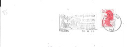 Lettre Entière Flamme 1986 Frejus Var - Maschinenstempel (Werbestempel)