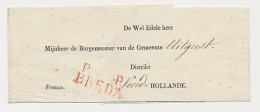 P. .P. BREDA - Uitgeest - Franco Wikkel - ...-1852 Vorläufer
