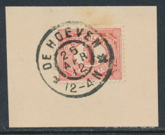 Grootrondstempel De Hoeven 1912 - Marcophilie