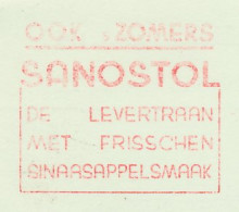 Meter Card Netherlands 1941 Cod Liver Oil - Sanostol - With Orange Flavor - Amsterdam - Pharmacy