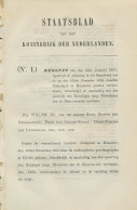 Staatsblad 1865 : Spoorlijn Groningen - Hannoversche Westbaan - Documents Historiques