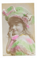 CPA - Fillette Vêtue De Rose Et Vert Fluo - Oranotypie A.G Steglitz 1904 - - Abbildungen