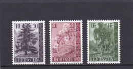 Liechtenstein 1957,cat. Zumstein 301/03  **.  Arbres Et Arbustes. - Unused Stamps