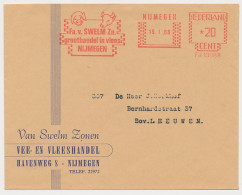 Meter Cover Netherlands 1968 Cow - Pig - Nijmegen - Granjas