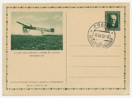 Postal Stationery Czechoslovakia 1932 Airplane - Aviones