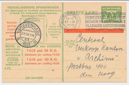 Spoorwegbriefkaart G. NS228 F - Locaal Te Den Haag 1933 - Postal Stationery