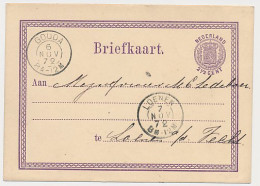 Briefkaart G. 3 Gouda - Loenen 1872 - Postwaardestukken