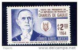 Thème Général De Gaulle - Mexique - Yvert PA 244 Neuf Xxx - T 1357 - De Gaulle (General)