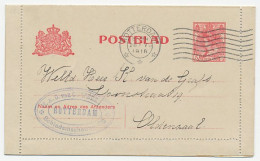 Postblad G. 14 Rotterdam - Oldenzaal 1918 - Entiers Postaux