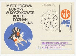 Postal Stationery Poland 1978 Basketball - European Championship - Autres & Non Classés