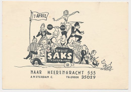 Verhuiskaart Amsterdam 1940 - Saks Theaterbureau - Sin Clasificación