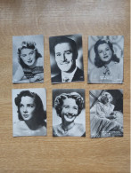 Filmsterren Movie Stars  Ciné  Echte Fotos 4 X  6 Cm   Belgian Chewing Gum  Ruth Warrick, Jane Powell, .. - Other & Unclassified