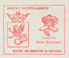 Meter Proof / Test Cover Netherlands 1977 Pieter Stuyvesant - Governor - New York - Wolvega - Autres & Non Classés