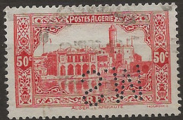 Algérie N°112 Perforé SM, SOCIÉTÉ MARSEILLAISE DE CRÉDIT (ref.2) - Oblitérés