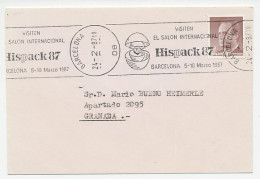 Cover / Postmark Spain 1987 Diamond - Hispack  - Unclassified