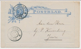 Postblad G. 8 Y Locaal Te Joure 1904 - Entiers Postaux