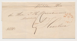 Noordwijk - Leiden - Haarlem 1854 - Gebroken Ringstempel - Cartas & Documentos