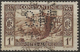 Algérie N°132 Perforé SM, SOCIÉTÉ MARSEILLAISE DE CRÉDIT (ref.2) - Gebraucht