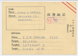 Censored POW Card Camp Bandoeng - Camp WM Bandoeng Neth. Indies - Indes Néerlandaises