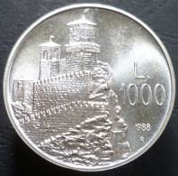 San Marino - 1.000 Lire 1988 - Potenziamento Di San Marino - KM# 227 - San Marino