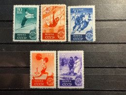 5 Sellos Nuevos URSS 1949 Serie Completa Sport In URSS - Nuevos