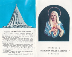 Santino Reliquia Madonna Delle Lacrime - Devotion Images