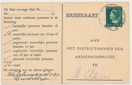 Arbeidslijst G. 23 A Ouddorp - Rotterdam 1946 - Postwaardestukken