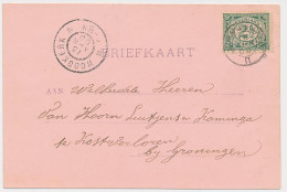 Trein Kleinrondstempel Leeuwarden - Stavoren II 1900 - Storia Postale