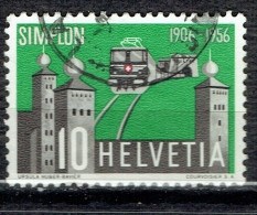 Cinquantenaire Du Tunnel Du Simplon - Used Stamps