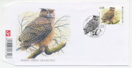 Cover / Postmark Belgium 2004 Bird - Owl - Autres & Non Classés