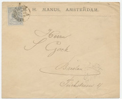 Trein Kleinrondstempel : Amsterdam - Zutphen V 1895 - Storia Postale