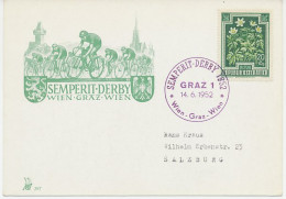 Card / Postmark Austria 1952 Cycle Race - Semperit Derby - Andere & Zonder Classificatie