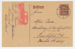 Postal Stationery / Cachet Bayern / Germany 1920 Car - Coches