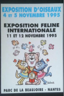 ► CHAT Exposition D'oiseaux LA BEAUJOIRE - NANTES 1995   CPM Illustrateur Barberousse - Chats