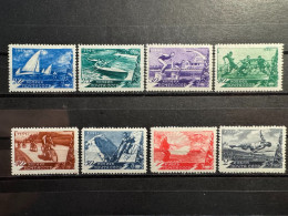 8 Sellos Nuevos URSS 1949 Serie Completa Sport In URSS - Nuevos