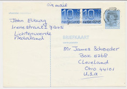 Briefkaart G. 364 / Bijfrankering Arnhem - USA 1987 - Material Postal