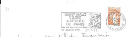 Lettre Entière Flamme 1982 Saint Malo Ille Et Vilaine - Oblitérations Mécaniques (flammes)