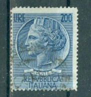 ITALIE - N°729A Obliéré - Série Courante. Type Dn (monnaie Syracusaine). Format 221/2 X 28. - 1946-60: Gebraucht