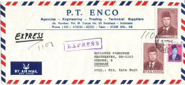 Indonesia Registered Express Cover Sent To Denmark - Indonesia